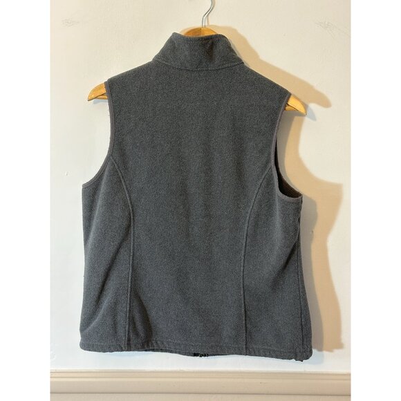 L.L.Bean Women's Mountain Classic Fleece Vest Gray Size Large - Cozy! - Picture 2 of 8